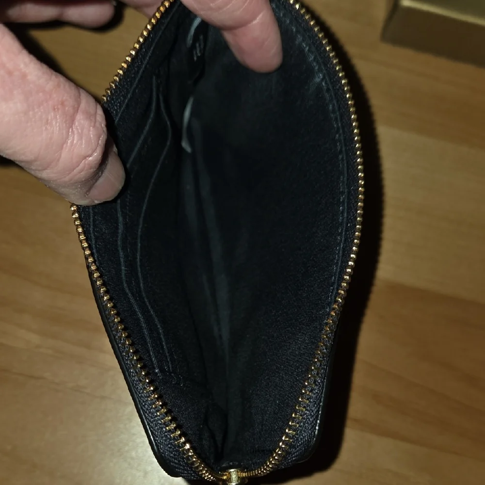 NWOT - Coach Navy Wristlet with Cherry Design - Picture 7 of 8